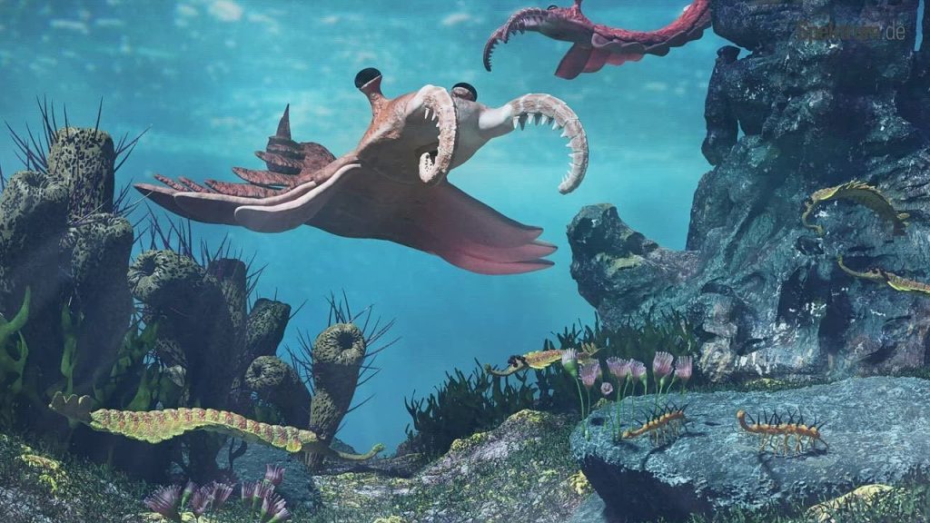 Paleontologové objevili „tříokého“ dravce, který se pohyboval v oceánech před 500 miliony let.
