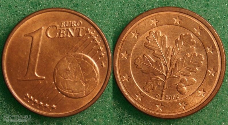 Mince v hodnotě 1 centu z roku 2002 má stejnou hodnotu jako nový byt: 50 000 eur za jeden kus